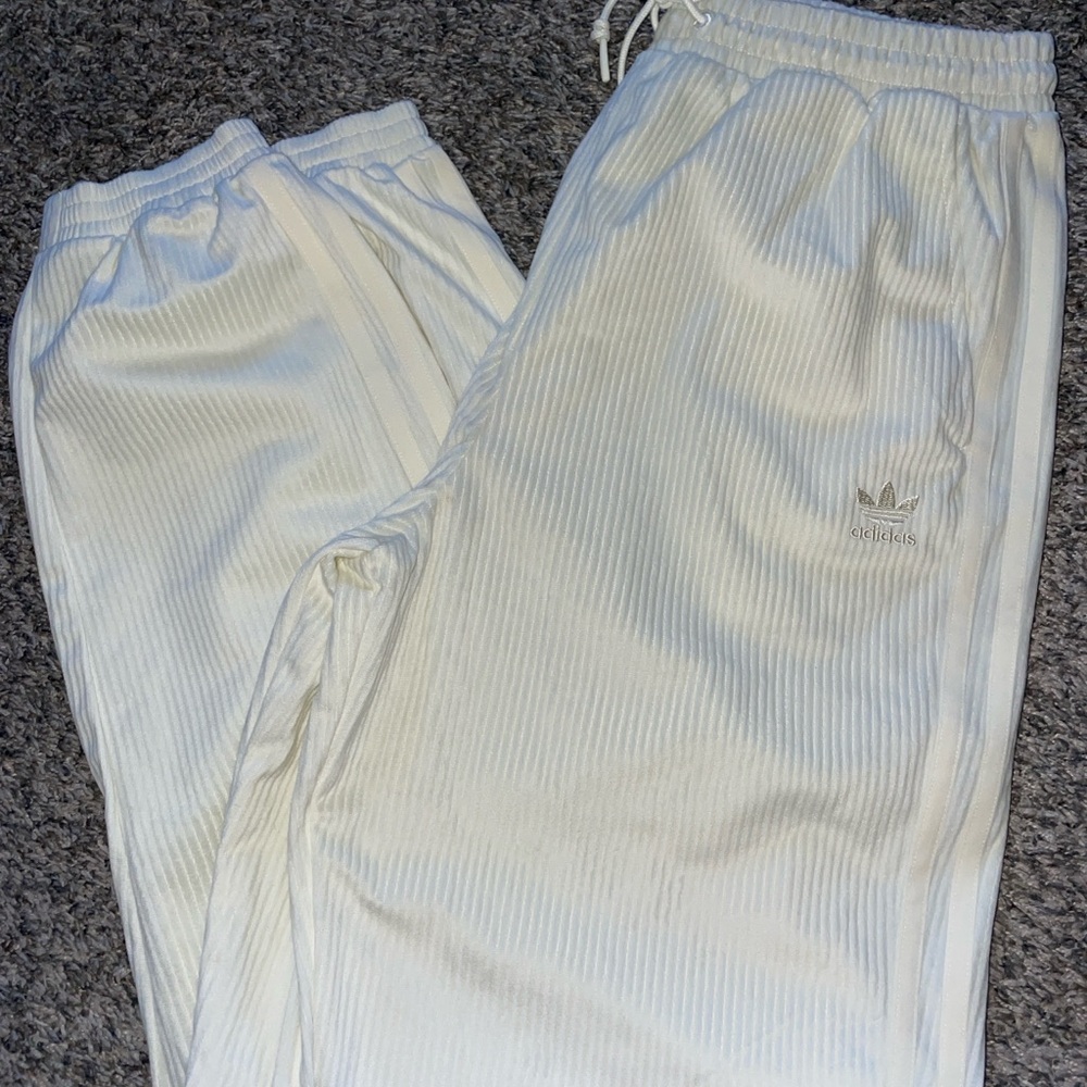 Adidas  NWOT off White Track Pants